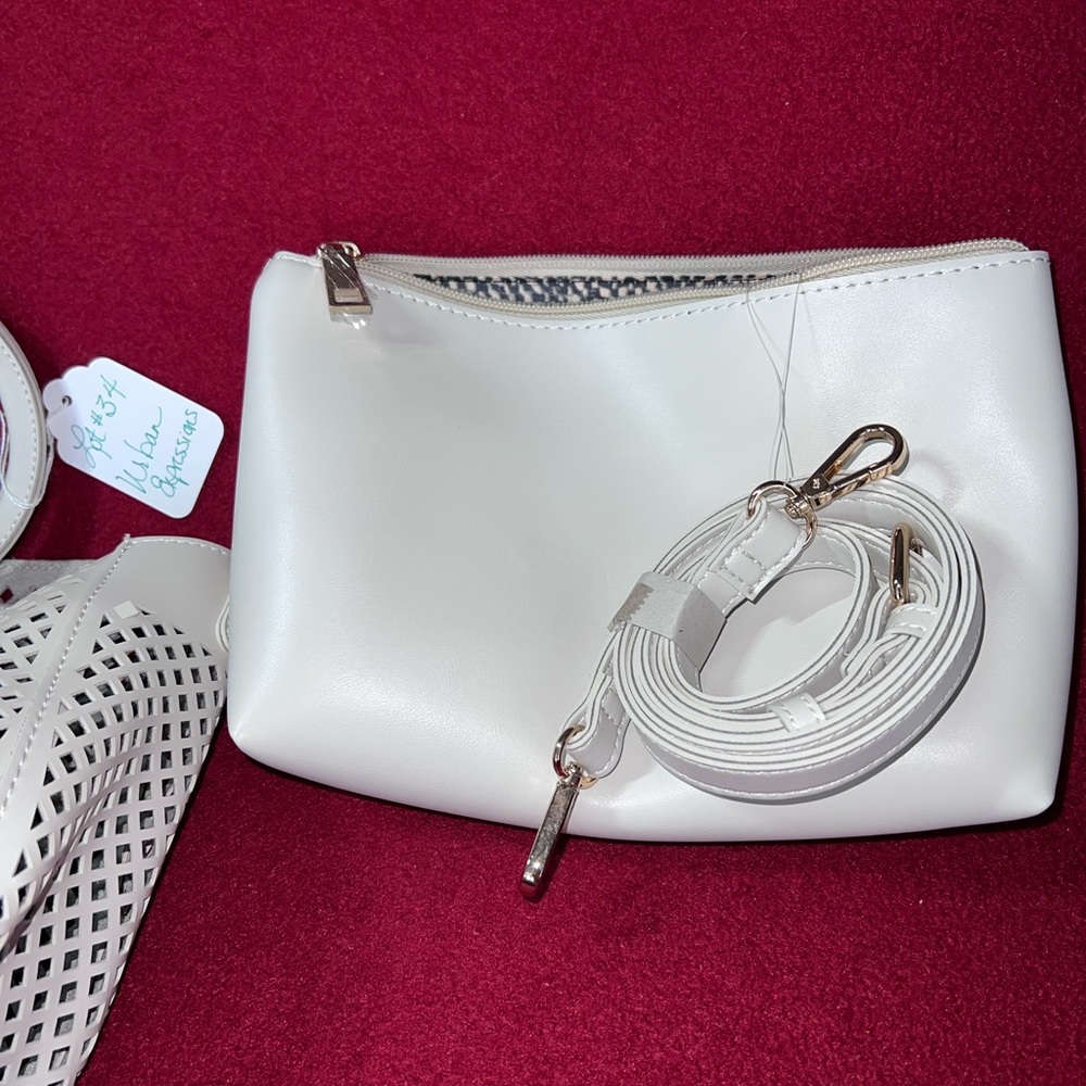 Urban Expressions White Vegan Clutch**NEW W/TAGS**VEGAN APPROVED - Picture 10 of 16